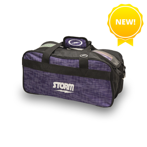 2 Ball Tote Abstract (Purple/Black)